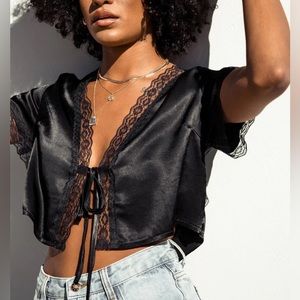 Princess Polly Lace Tie Top